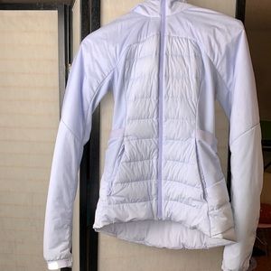 Lululemon Down for it all jacket in Lavender Dusk (brighter blue/periwinkle
